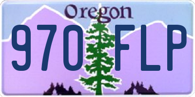 OR license plate 970FLP