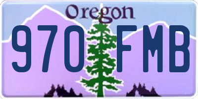 OR license plate 970FMB