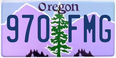 OR license plate 970FMG