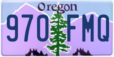 OR license plate 970FMQ