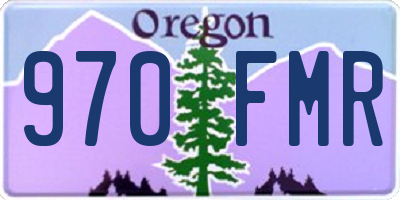 OR license plate 970FMR