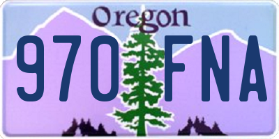 OR license plate 970FNA