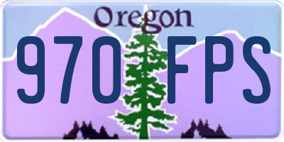 OR license plate 970FPS