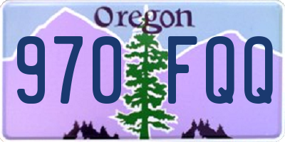 OR license plate 970FQQ