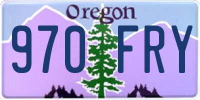 OR license plate 970FRY
