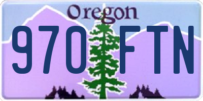 OR license plate 970FTN