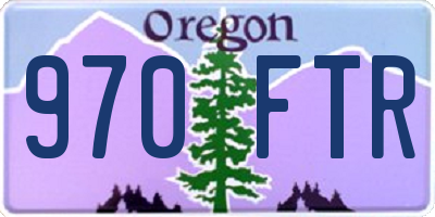 OR license plate 970FTR