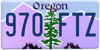 OR license plate 970FTZ