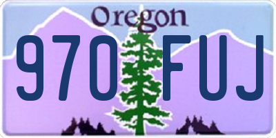 OR license plate 970FUJ