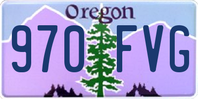 OR license plate 970FVG