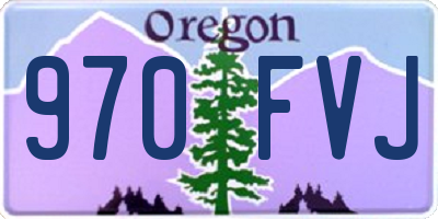 OR license plate 970FVJ