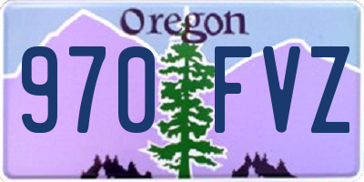 OR license plate 970FVZ