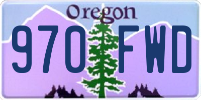 OR license plate 970FWD