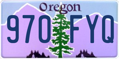 OR license plate 970FYQ