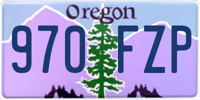 OR license plate 970FZP