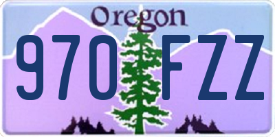 OR license plate 970FZZ