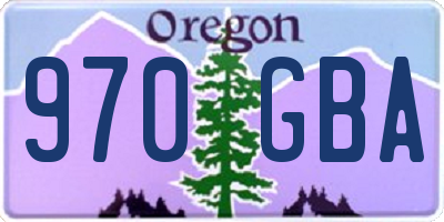 OR license plate 970GBA