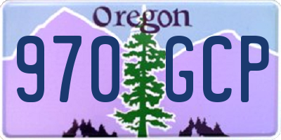 OR license plate 970GCP