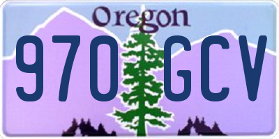OR license plate 970GCV