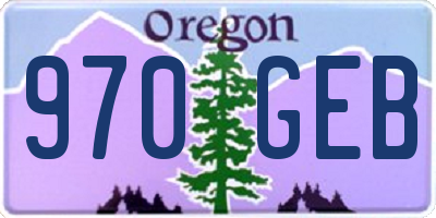 OR license plate 970GEB