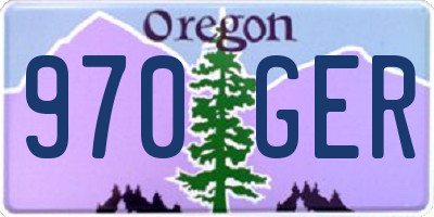 OR license plate 970GER