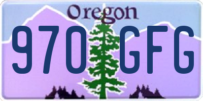 OR license plate 970GFG