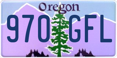 OR license plate 970GFL