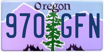 OR license plate 970GFN