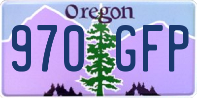 OR license plate 970GFP