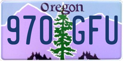 OR license plate 970GFU
