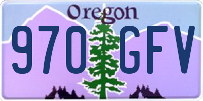 OR license plate 970GFV