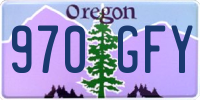 OR license plate 970GFY