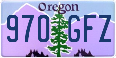 OR license plate 970GFZ