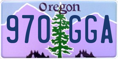 OR license plate 970GGA