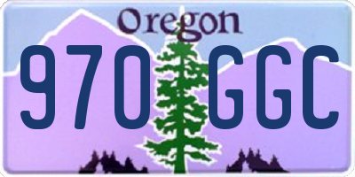 OR license plate 970GGC