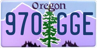 OR license plate 970GGE