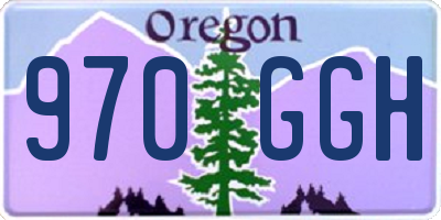 OR license plate 970GGH