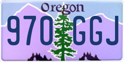 OR license plate 970GGJ