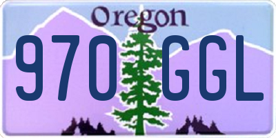OR license plate 970GGL