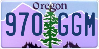 OR license plate 970GGM