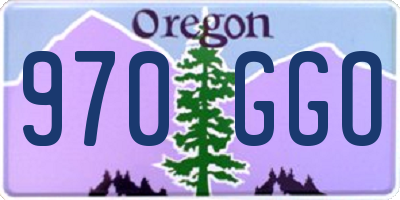 OR license plate 970GGO