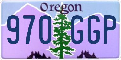 OR license plate 970GGP