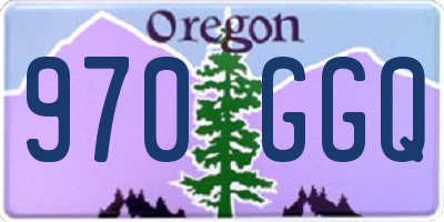 OR license plate 970GGQ