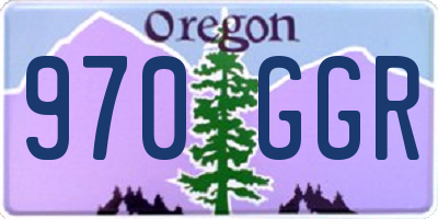 OR license plate 970GGR