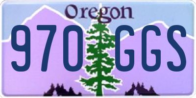 OR license plate 970GGS