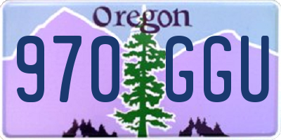 OR license plate 970GGU