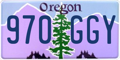 OR license plate 970GGY