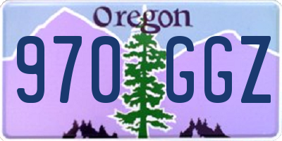 OR license plate 970GGZ