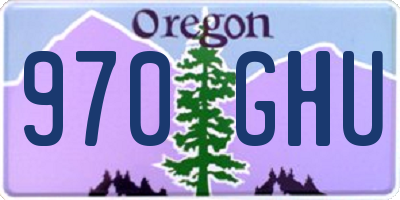 OR license plate 970GHU