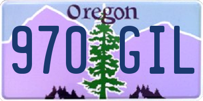 OR license plate 970GIL